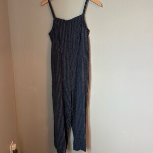 Old Navy jumpsuit size medium, navy striped